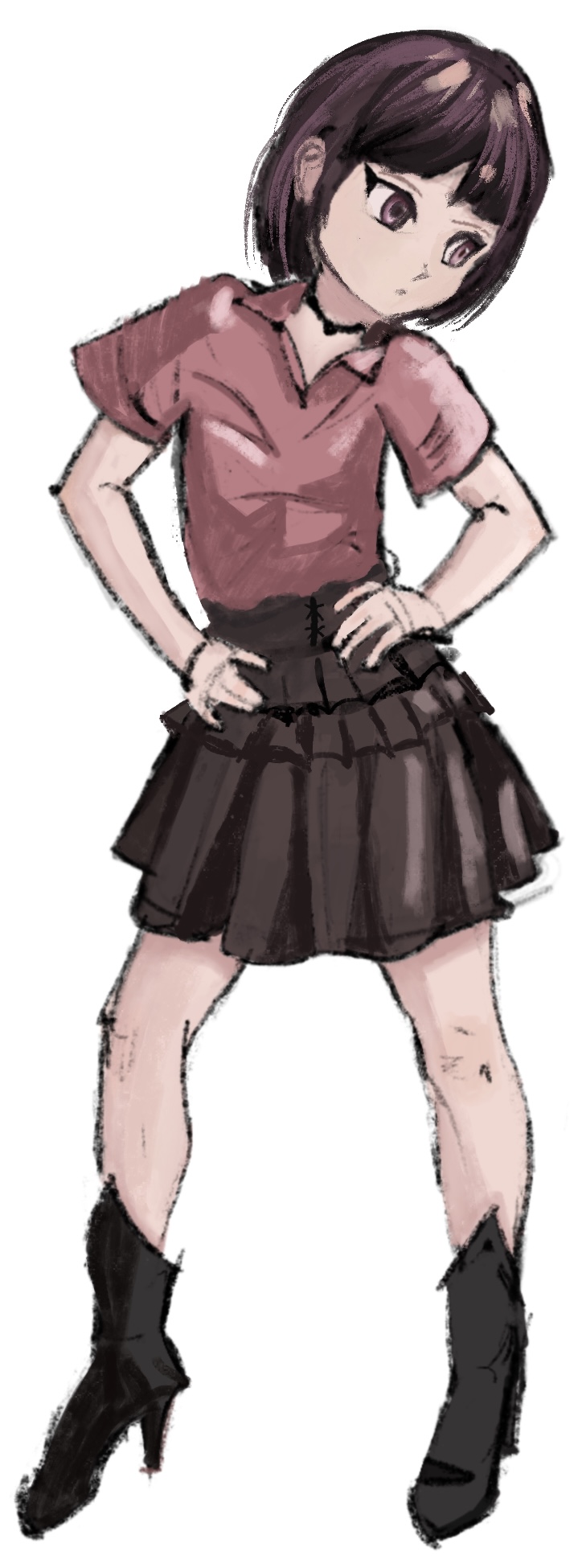 Character Sketches - Collection of character development studies in pencil and ink